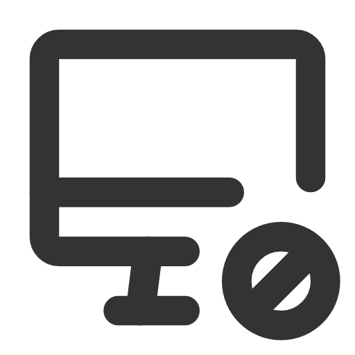 иконка device imac cancel, device, imac, монитор, cancel, отмена,