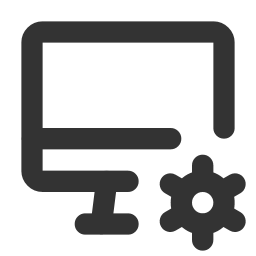 иконка device imac cog, device, imac, монитор, cog,