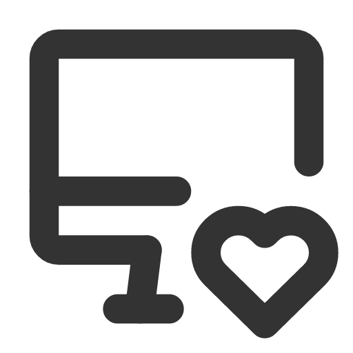 иконка device imac heart, device, imac, монитор, heart, сердце,