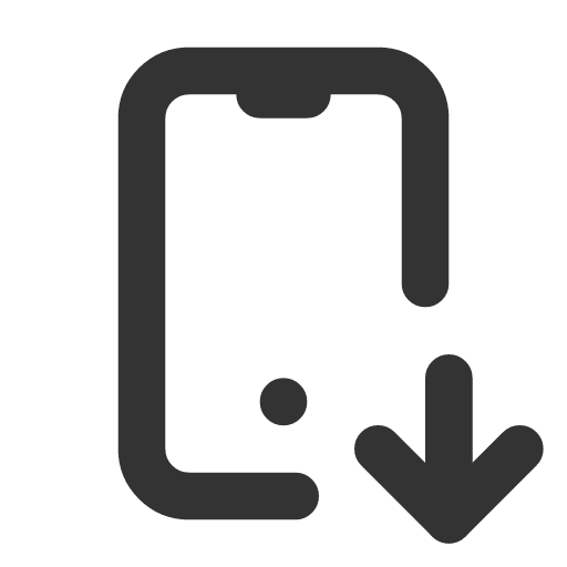 иконка device mobile down, device, mobile, телефон, down, стрелка,