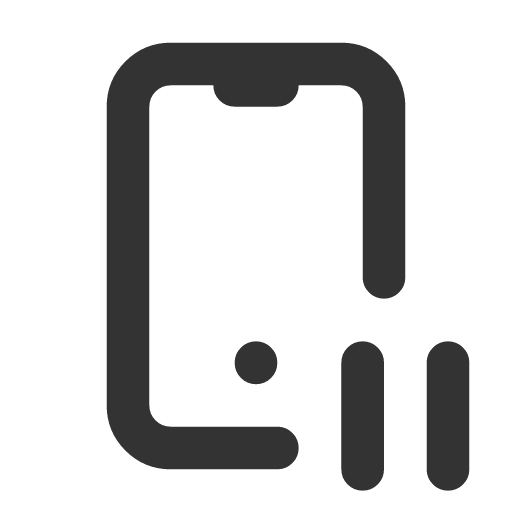 иконка device mobile pause, device, mobile, телефон, pause, пауза,
