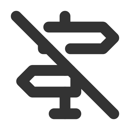 иконка directions off, directions, стрелка, off,