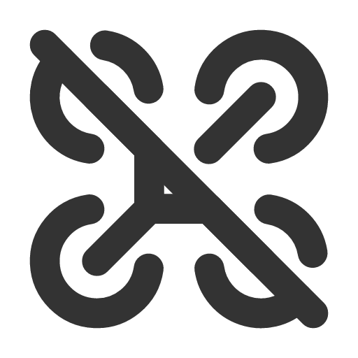 иконка drone off, drone, off,