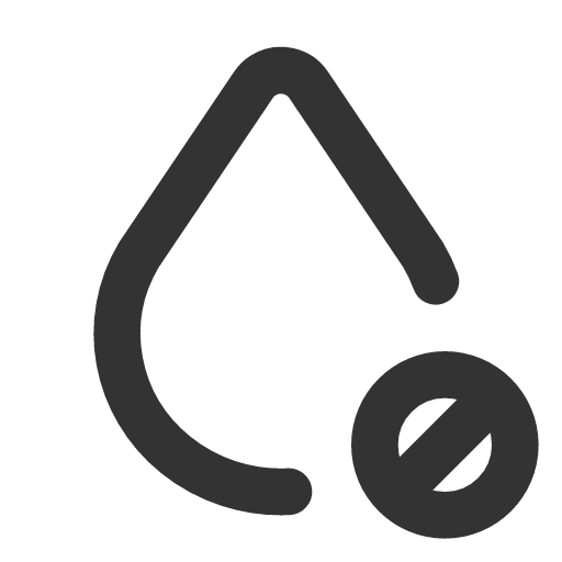 иконка droplet cancel, droplet, cancel, отмена,