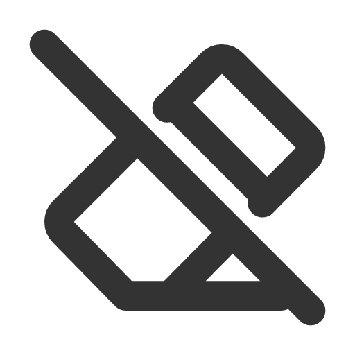 иконка eraser off, eraser, ластик, off,