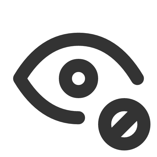 иконка eye cancel, eye, глаз, cancel, отмена,