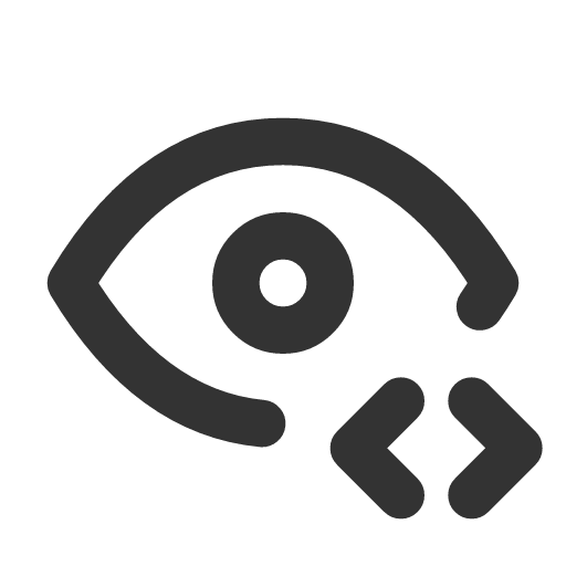 иконка eye code, eye, глаз, code, код,