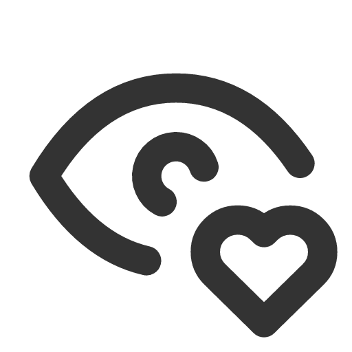 иконка eye heart, eye, глаз, heart, сердце,