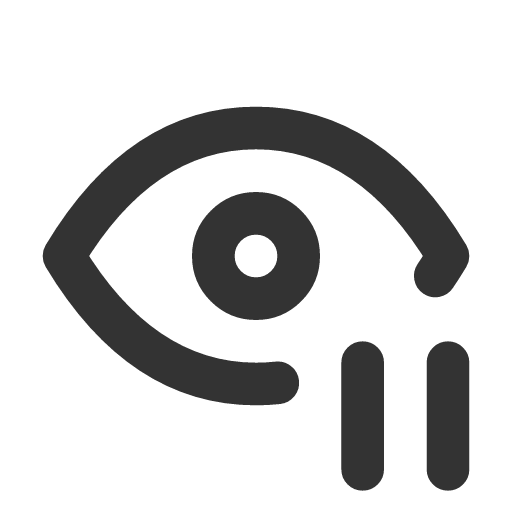 иконка eye pause, eye, глаз, pause, пауза,