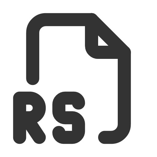 иконка file type rs, file, файл, type, шрифт, rs,