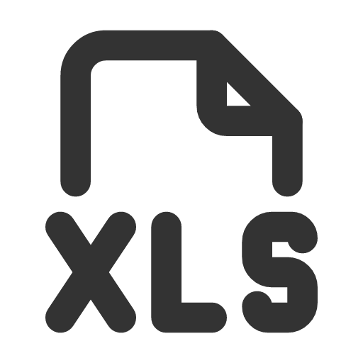 иконка file type xls, file, файл, type, шрифт, xls,