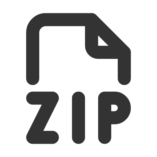 иконка file type zip, file, файл, type, шрифт, zip, архив,