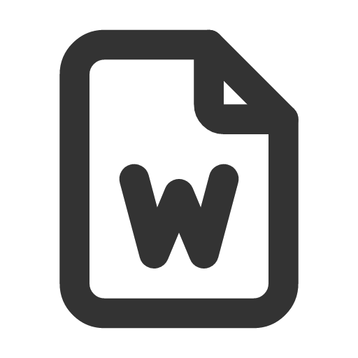 иконка file word, file, файл, word, ворд,