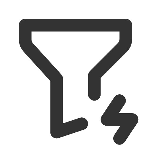 иконка filter bolt, filter, bolt, напряжение,