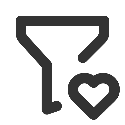иконка filter heart, filter, heart, сердце,