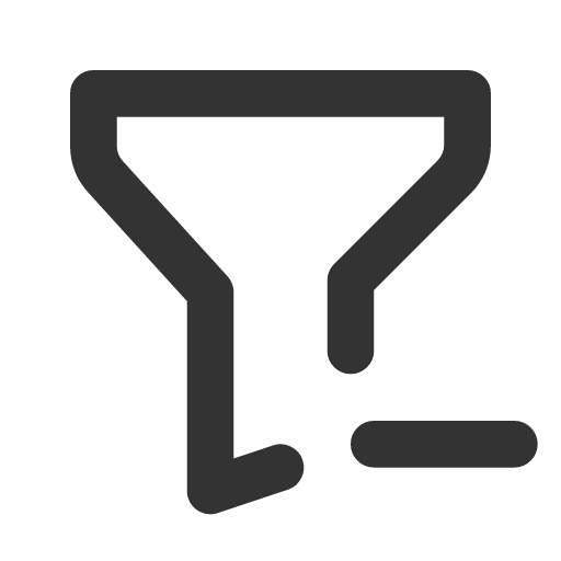иконка filter minus, filter, minus, минус,