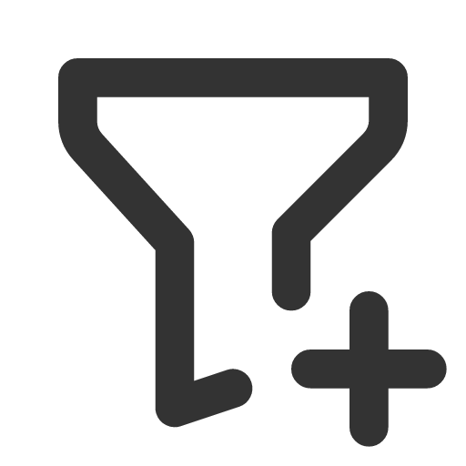иконка filter plus, filter, plus, плюс,