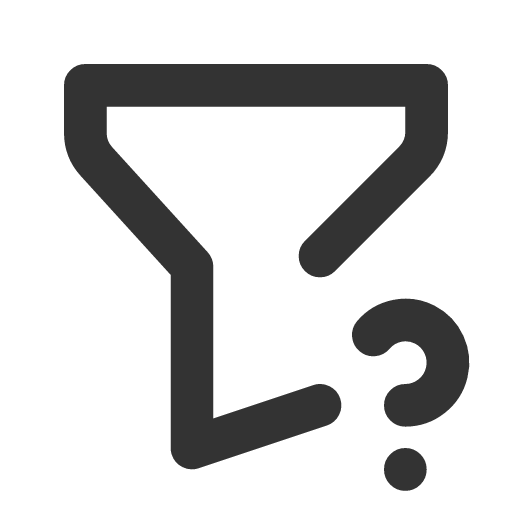 иконка filter question, filter, question, вопрос,