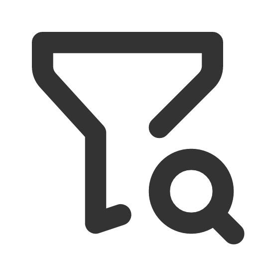 иконка filter search, filter, search, поиск,