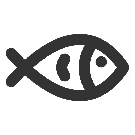 иконка fish, рыба,