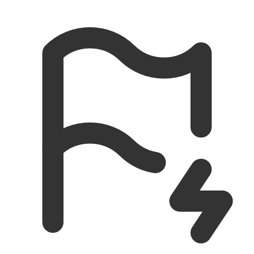 иконка flag bolt, flag, флаг, bolt, напряжение,