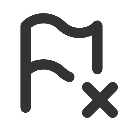 иконка flag x, flag, флаг,
