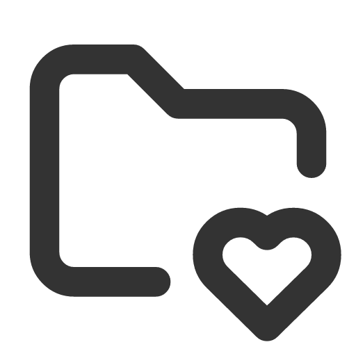 иконка folder heart, folder, папка, heart, сердце,