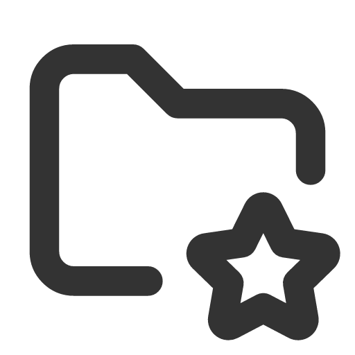 иконка folder star, folder, папка, star, звезда,