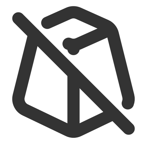 иконка frustum off, frustum, off,