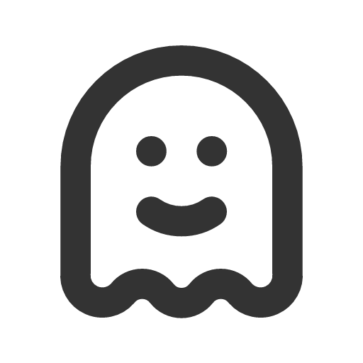 иконка ghost, приведение,