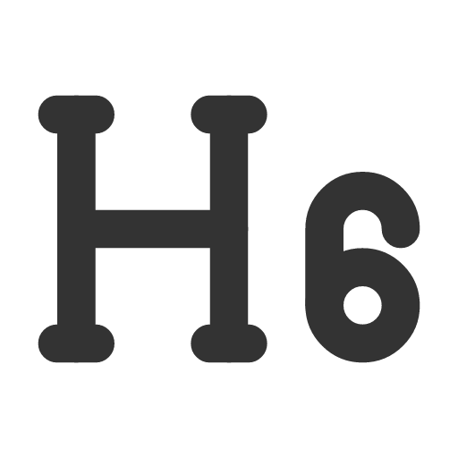 иконка h 6,