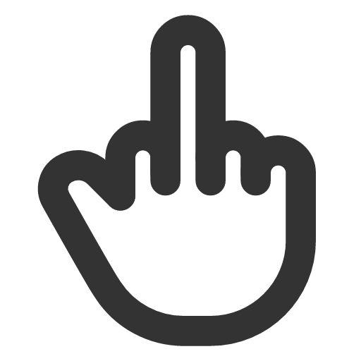 иконка hand middle finger, hand, рука, middle, finger,