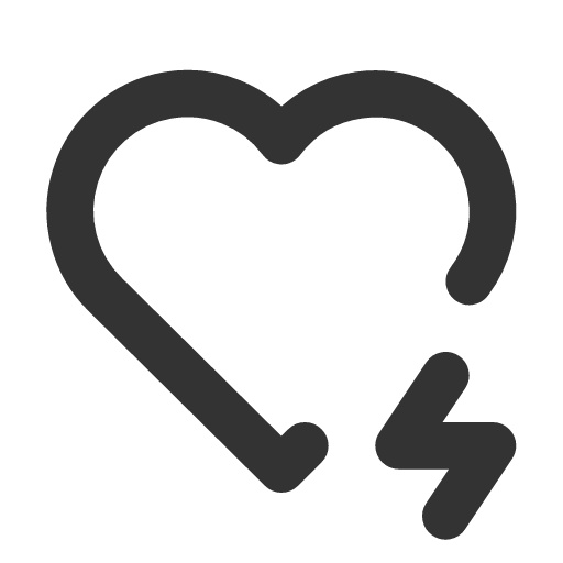 иконка heart bolt, heart, сердце, bolt, напряжение,