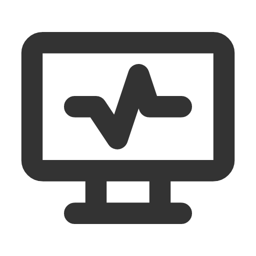 иконка heart rate monitor, heart, сердце, rate, monitor, монитор,