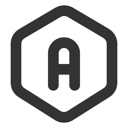 иконка hexagon letter a, hexagon, letter, почта,