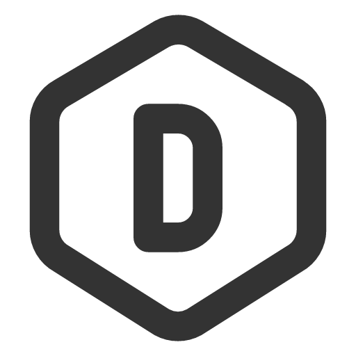 иконка hexagon letter d, hexagon, letter, почта,
