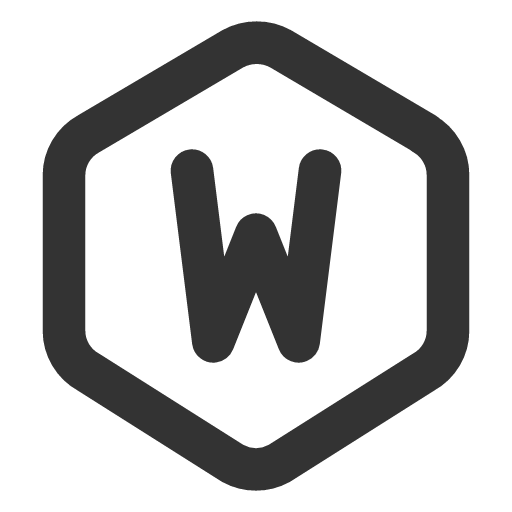 иконка hexagon letter w, hexagon, letter, почта,