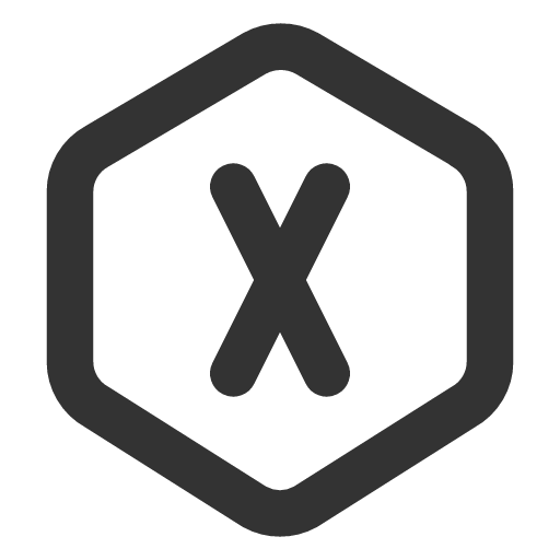 иконка hexagon letter x, hexagon, letter, почта,