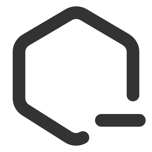 иконка hexagon minus 2, hexagon, minus, минус,