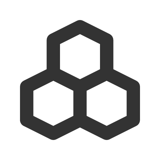 иконка hexagons,