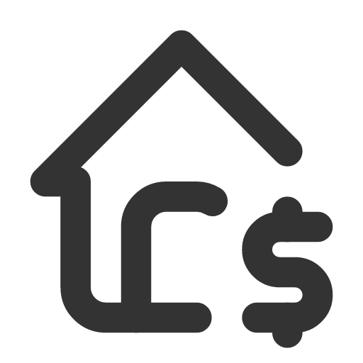иконка home dollar, home, дом, dollar, доллар,