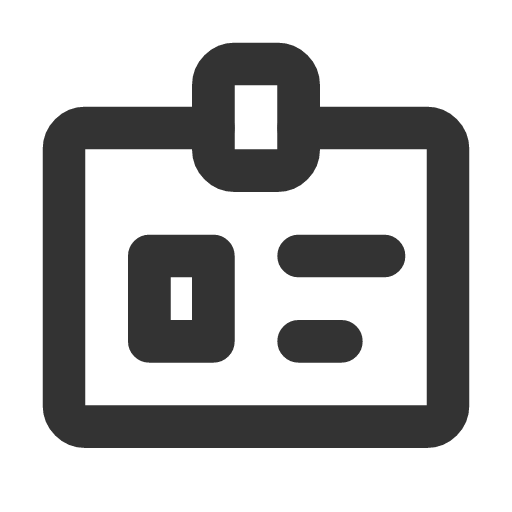 иконка id badge 2, id, бейджик, badge, бейдж,