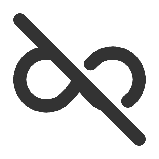 иконка infinity off, infinity, off,