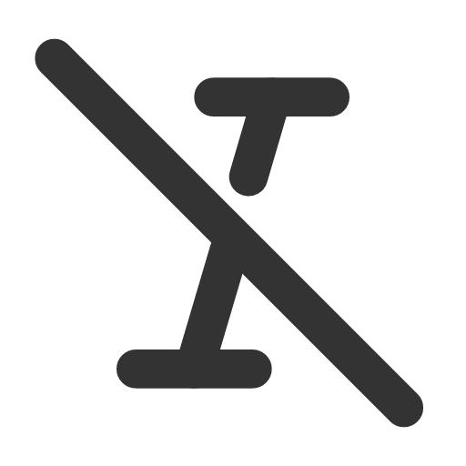 иконка italic off, italic, курсив, off,