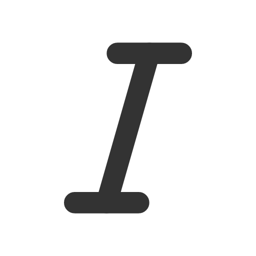 иконка italic, курсив,