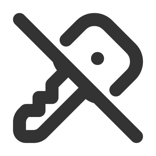 иконка key off, key, ключ, off,