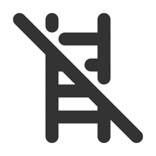 иконка ladder off, ladder, off,