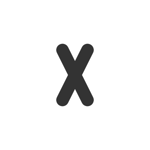 иконка letter x small, letter, почта, small,