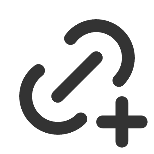 иконка link plus, link, ссылка, plus, плюс,
