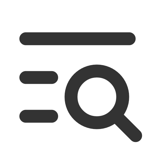 иконка list search, list, search, поиск,